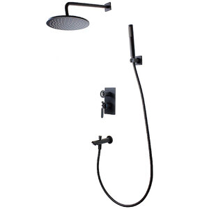Изображение товара Душевая система Bronze de Luxe 1760s Loft 6630SB, цвет черный матовый