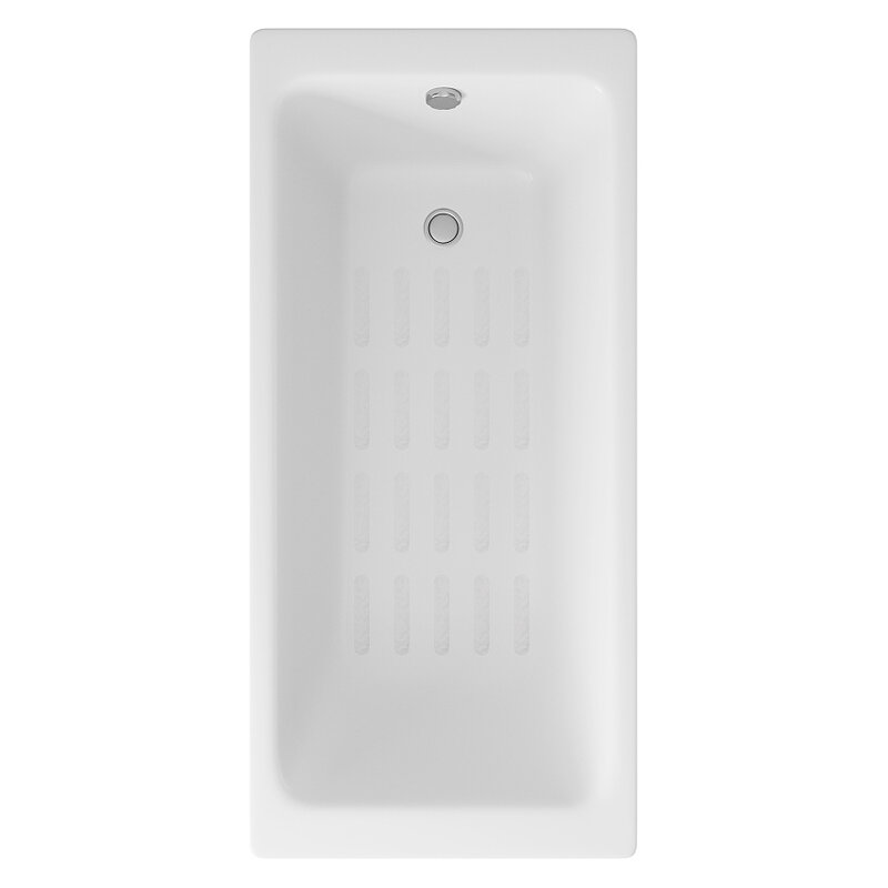 Изображение товара Чугунная ванна Delice Parallel 170x80 см с антискользящим покрытием и без ручек