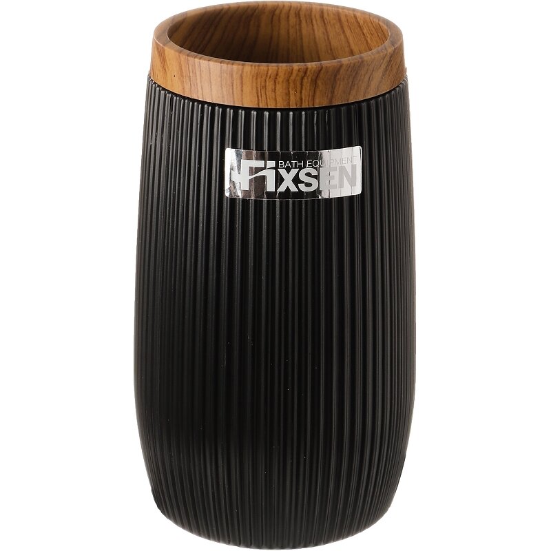 Изображение товара Стакан для зубных щеток Fixsen Black Boom FX-411-3 с комбинированным дизайном