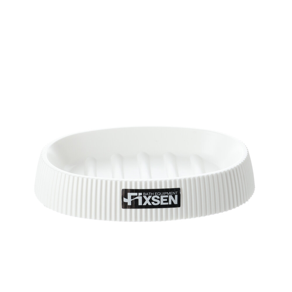 Изображение товара Мыльница Fixsen White Boom FX-412-4 белая настольная пластиковая