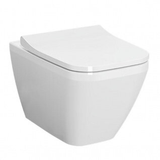 Изображение товара Подвесной безободковый унитаз Vitra Integra Square с микролифтом, 36.5x54.5 см, белый