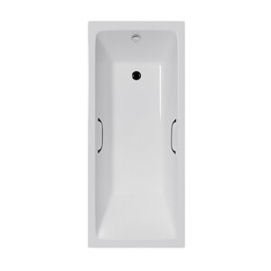 Изображение товара Ванна чугунная Delice Level DLR230602R, 170 х 75 см, без покрытия, с отверстиями под ручки, без ручек, цвет белый