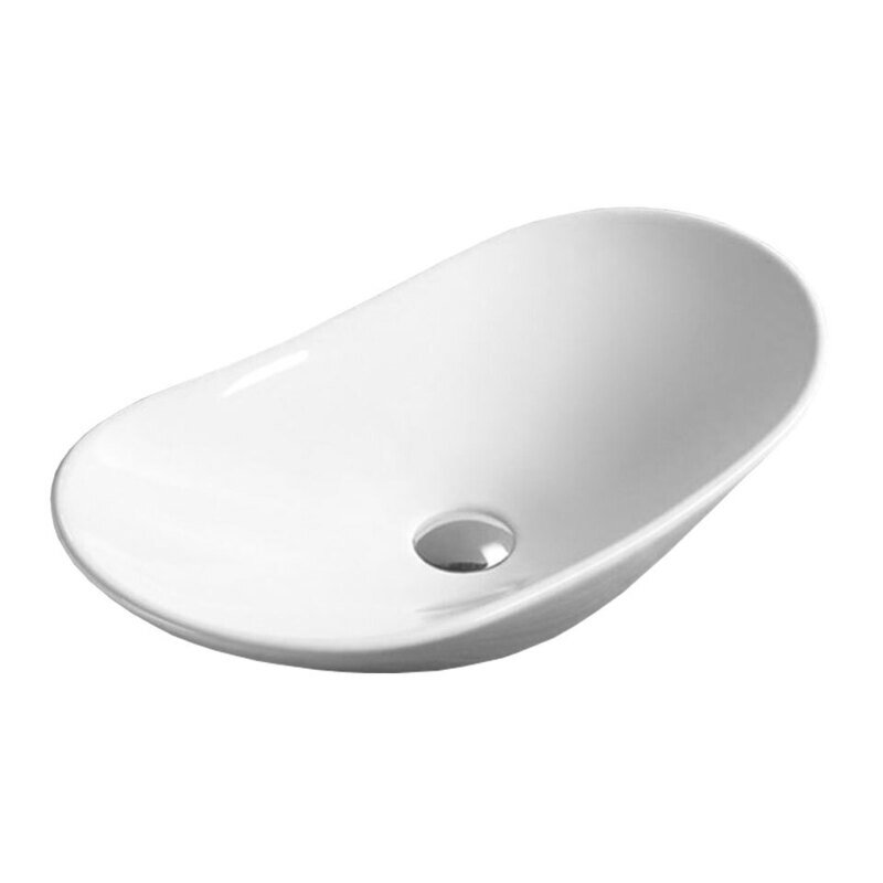 Изображение товара Rаковина Vincea накладная белая VBS 508 61 36 см овальная италия Изображение товара Rаковина Vincea накладная белая VBS 508 61 36 см овальная италия