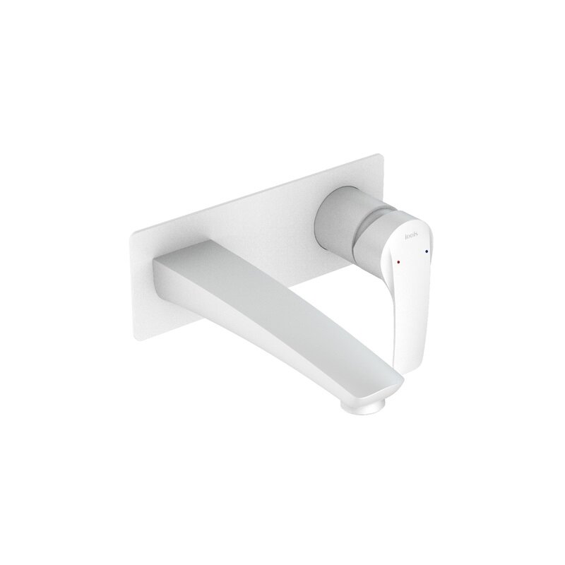 Изображение товара Iddis Ray смеситель для раковины белый матовый встроенный однорычажный