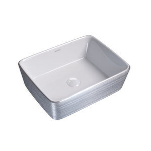 Изображение товара Раковина Grossman 48 х 37 см накладная белая/серебряная GR-3016SW