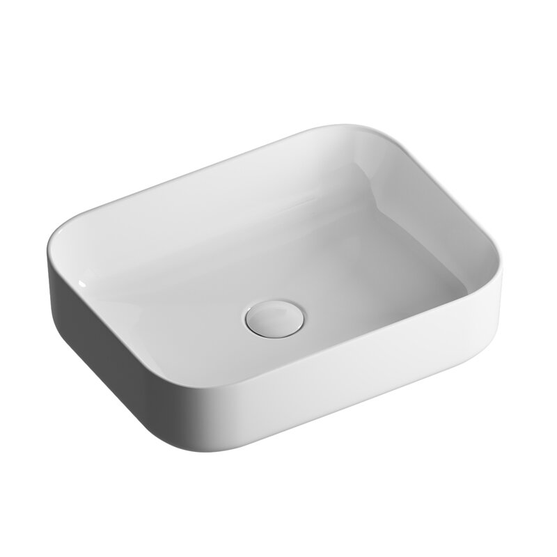 Изображение товара Раковина Grossman Falcon GR-3052, 50 x 41 х 13 см, накладная, белая