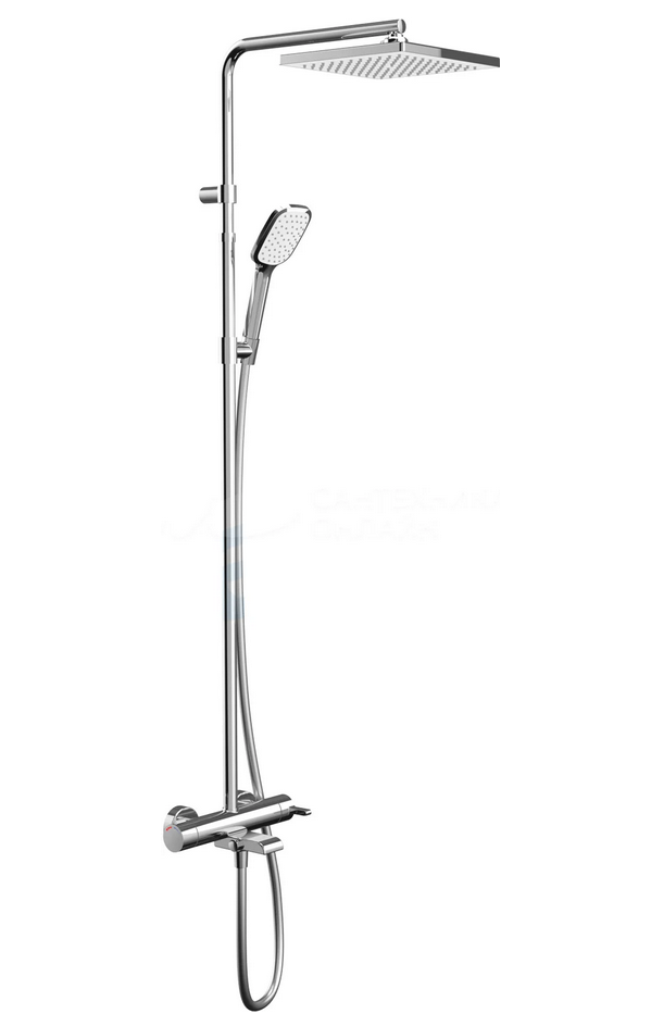 Изображение товара Душевая система Teska Galaxy DK 3301C с хромовым покрытием и фиксированным душем