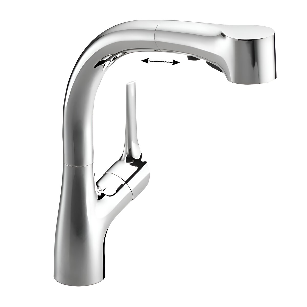 Изображение товара Смеситель Jacob Delafon Elate E13963-CP для кухни с поворотным изливом и хромовым покрытием