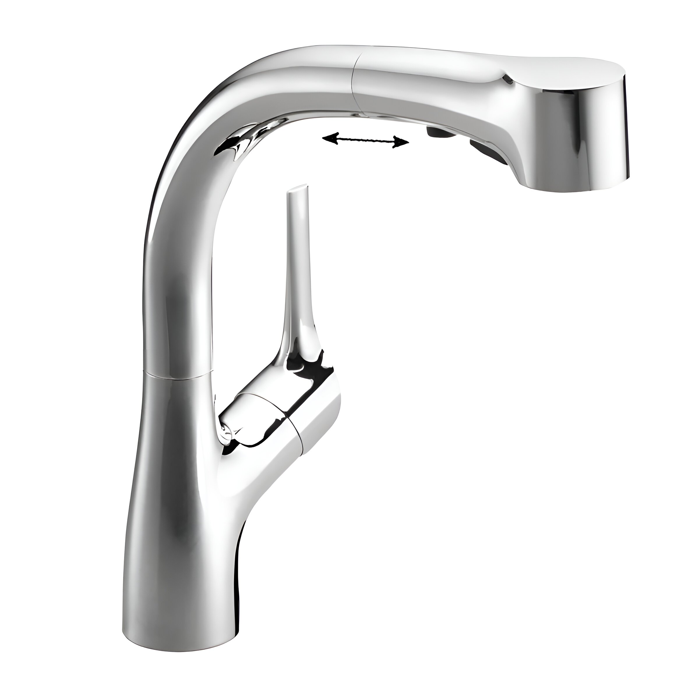 Изображение товара Смеситель кухонный Jacob Delafon Elate E13963-CP с вращающимся изливом и хромовым покрытием