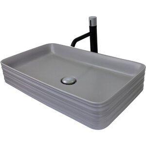 Изображение товара Раковина-чаша Bronze de Luxe Trend Дизайнерские 1363-MG раковины, 66.5 см, керамика, цвет серый матовый