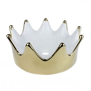 Изображение товара Раковина-чаша Bronze de Luxe Queen Дизайнерские 4042WG раковины, 40 см, керамика, цвет белый/золото
