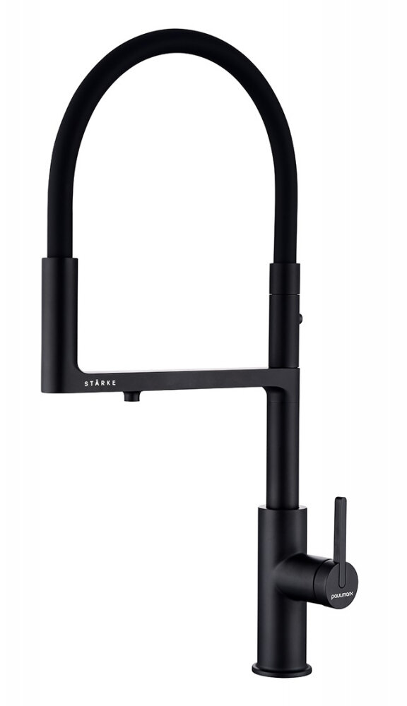 Изображение товара Смеситель Paulmark Tornado To213402-AN для кухонной мойки, с подключением к фильтру, антрацит