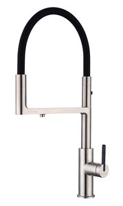 Изображение товара Смеситель Paulmark Tornado To213402-BS для кухонной мойки, с подключением к фильтру, брашированная сталь