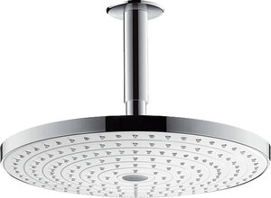 Изображение товара Верхний душ Hansgrohe Raindance Select 27337400, 30х30 см, 2 режима струи, с держателем, белый/хром