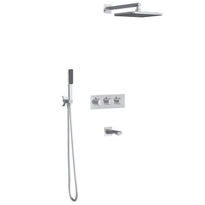 Изображение товара Душевая система Teska Lande с термостатом, хром, T 4000C
