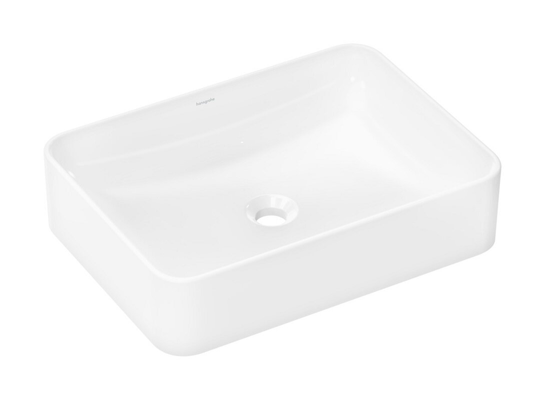 Изображение товара Раковина Hansgrohe Xuniva Q 60168450, накладная, 55 х 40 см, цвет белый Изображение товара Раковина Hansgrohe Xuniva Q 60168450, накладная, 55 х 40 см, цвет белый