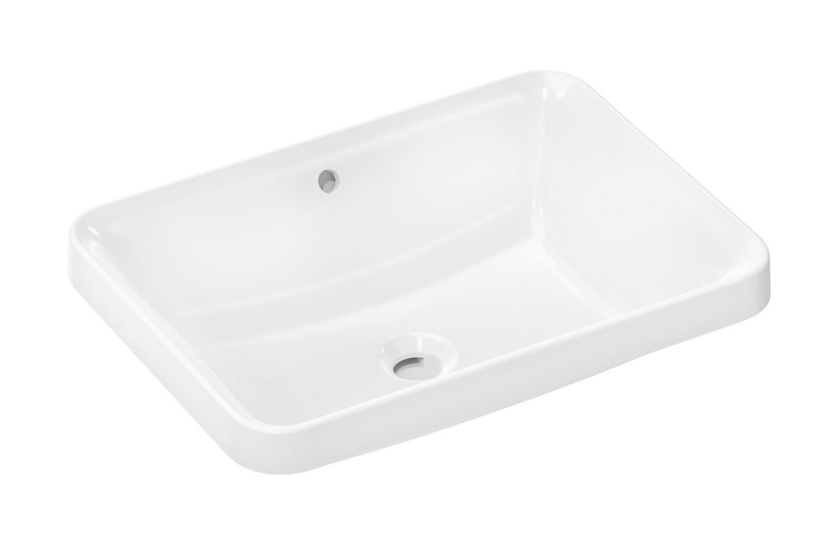 Изображение товара Раковина Hansgrohe Xuniva Q 55x40 см накладная белая керамика