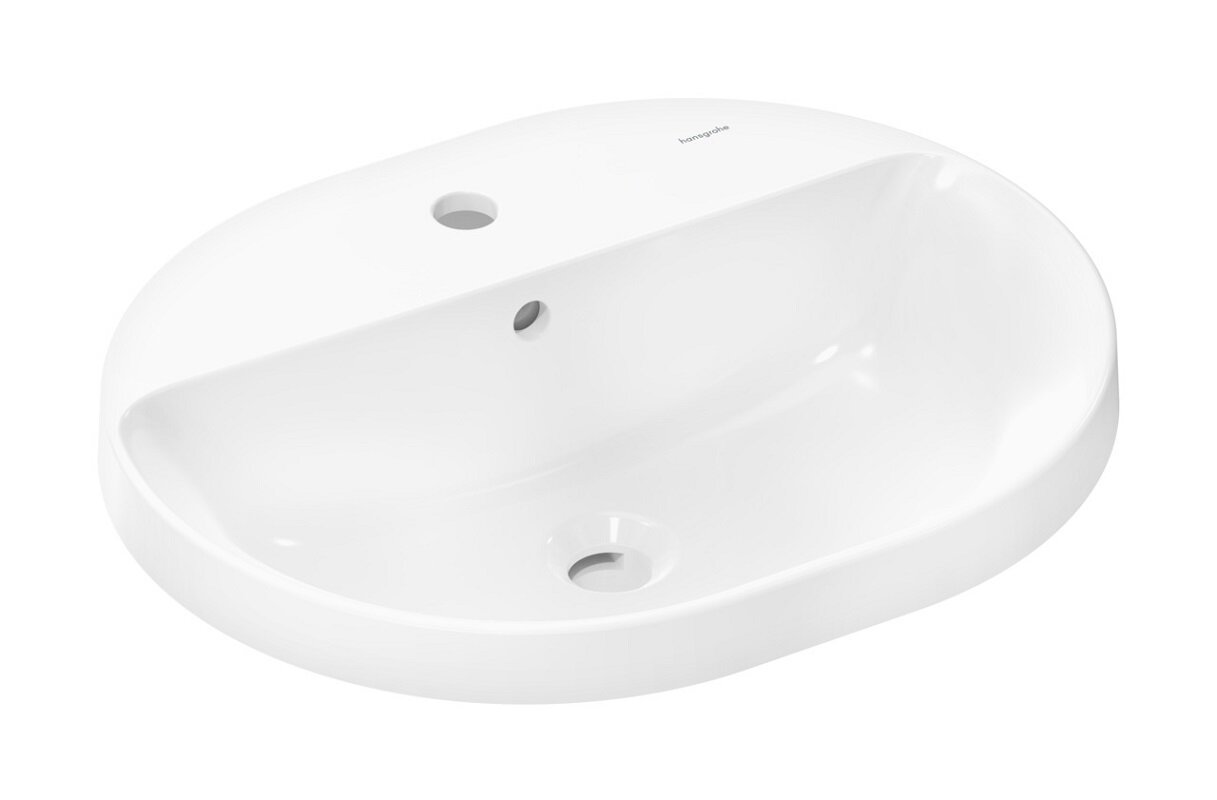 Изображение товара Раковина Hansgrohe Xuniva U 60161450 (55x45) белая, накладная Изображение товара Раковина Hansgrohe Xuniva U 60161450 (55x45) белая, накладная