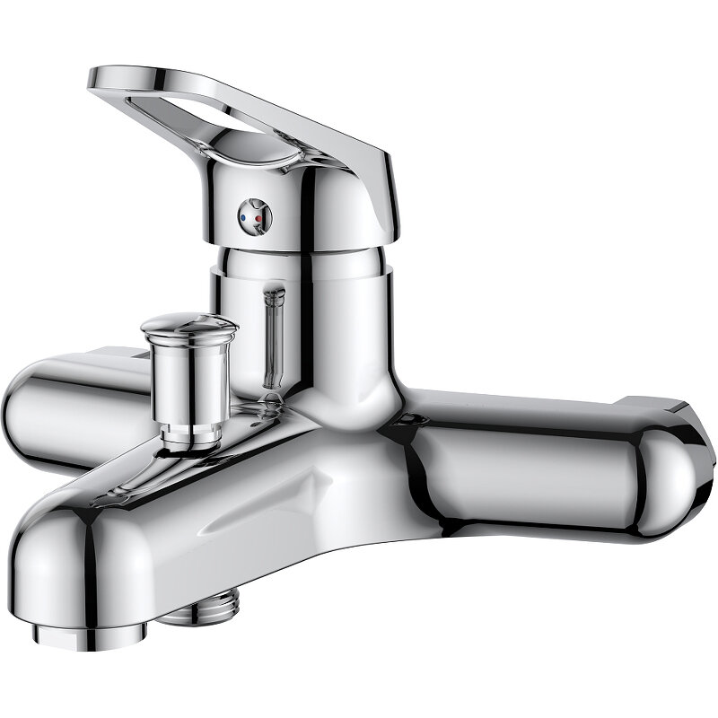 Изображение товара Полимерный смеситель для ванны и душа OneLife P11-100cr хром гарантированность 15 лет