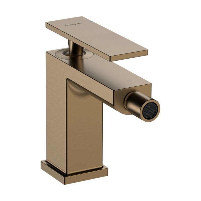 Изображение товара Смеситель для биде Hansgrohe Tecturis E, 73200140, с донным клапаном, шлифованная бронза