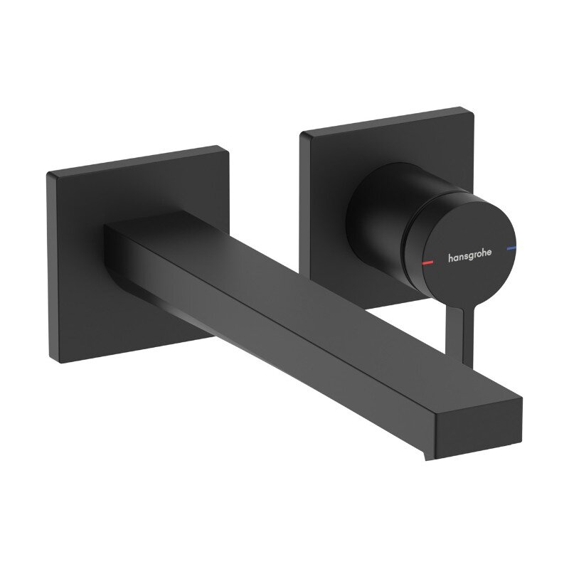 Изображение товара Смеситель для раковины Hansgrohe Tecturis E, 73051670, с донным клапаном, черный матовый