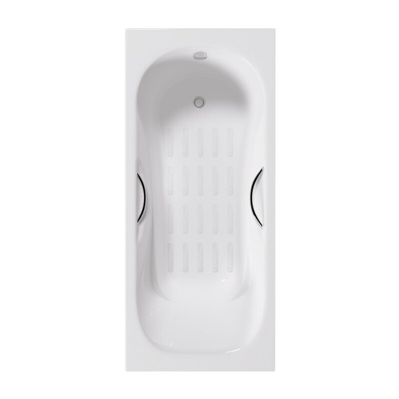 Изображение товара Ванна чугунная Delice Malibu DLR230609R-AS, 170 х 75 см, антискользящее покрытие, с отверстиями под ручки, без ручек, цвет белый Изображение товара Ванна чугунная Delice Malibu DLR230609R-AS, 170 х 75 см, антискользящее покрытие, с отверстиями под ручки, без ручек, цвет белый