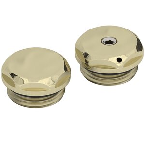 Изображение товара Спускной клапан и заглушка Сунержа d 25 мм / G 1/2 дюйма НР / 2 штуки, цвет шампань, 020-1201-0000