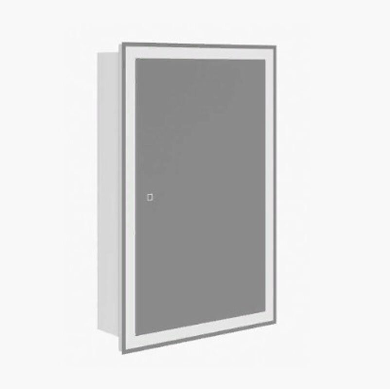 Изображение товара Зеркальный шкаф Corozo Толедо 60/C с LED-подсветкой, белый матовый, Россия