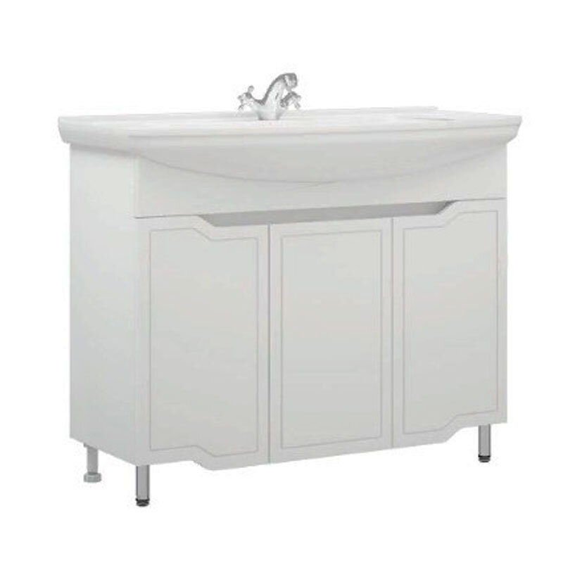 Изображение товара Тумба под раковину Corozo Мирра 105 напольная белая Россия