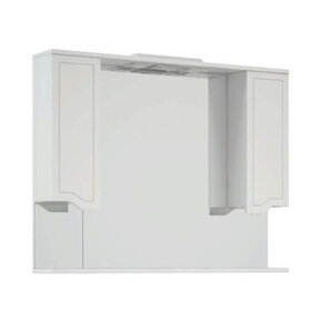 Изображение товара Зеркальный шкаф Corozo Мирра 105/С, c подсветкой, белый, SD-00001545