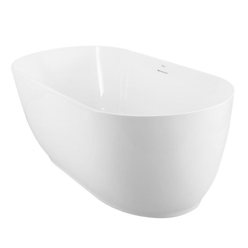 Изображение товара Акриловая ванна BelBagno 170x80 см отдельно стоящая белый матовый