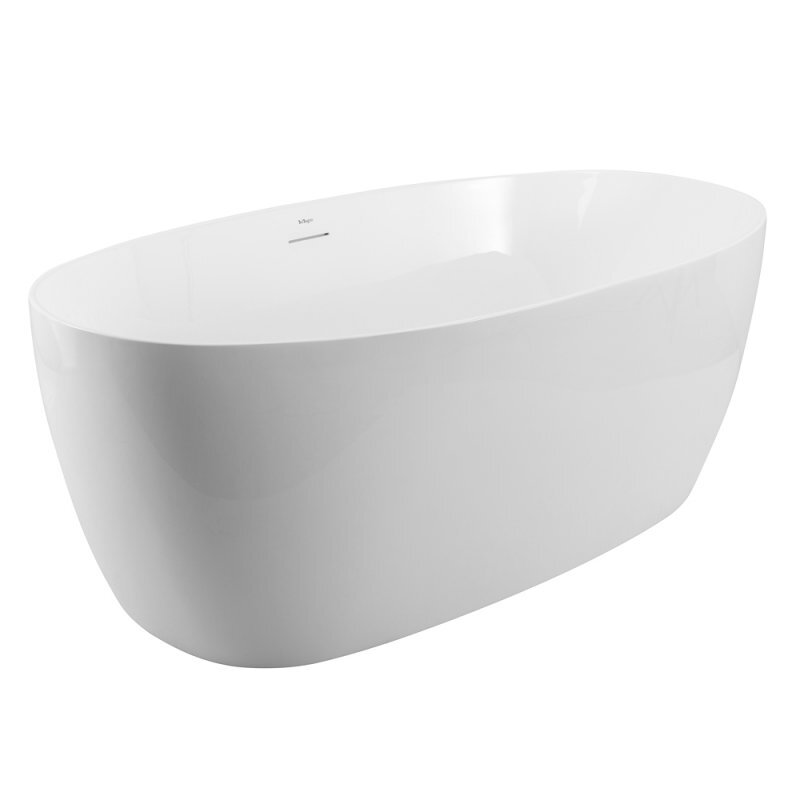 Изображение товара Ванна акриловая BelBagno 170x80 см овальная отдельностоящая белая