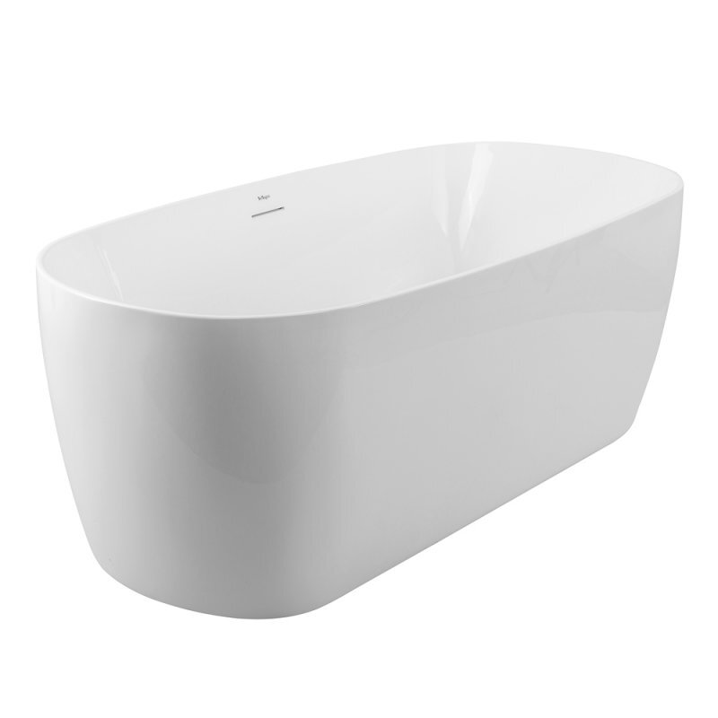 Изображение товара Акриловая ванна BelBagno 170x80 см отдельно стоящая санузловая стильная ванна