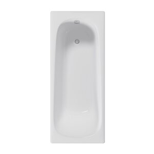 Изображение товара Ванна чугунная Delice Continental DLR230613, 170 х 70 см, без покрытия, без ручек, цвет белый
