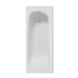 Изображение товара Ванна чугунная Delice Continental DLR230613-AS, 170 х 70 см, антискользящее покрытие, без ручек, цвет белый