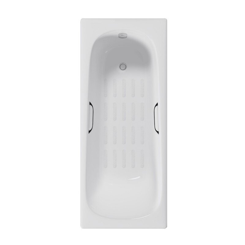Изображение товара Ванна чугунная Delice Continental DLR230613R-AS, 170 х 70 см, антискользящее покрытие, с отверстиями под ручки, без ручек, цвет белый