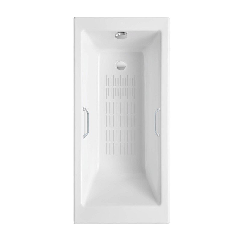 Изображение товара Ванна чугунная Delice Eclat DLR230621R-AS, 170 х 70 см, антискользящее покрытие, с отверстиями под ручки, без ручек, цвет белый Изображение товара Ванна чугунная Delice Eclat DLR230621R-AS, 170 х 70 см, антискользящее покрытие, с отверстиями под ручки, без ручек, цвет белый