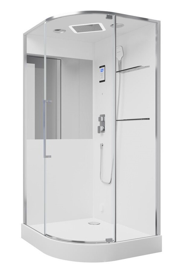 Изображение товара Душевая кабина Black & White Galaxy G8891 100x100 см парогенератор Стекло прозрачное