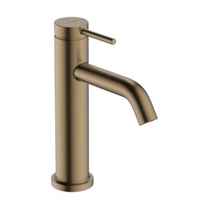 Изображение товара Смеситель для раковины Hansgrohe Tecturis S, 73310140, с донным клапаном, шлифованная бронза