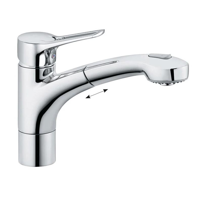 Изображение товара Смеситель Kludi mx 399410562 для кухонной мойки с выдвижным изливом