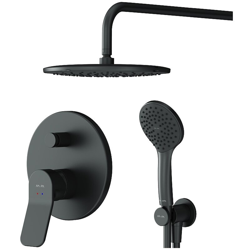 Изображение товара Душевая система Am.Pm X-Joy FB85A1RH02 черный с одним режимом Изображение товара Душевая система Am.Pm X-Joy FB85A1RH02 черный с одним режимом