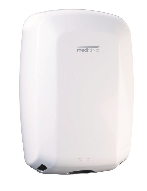 Изображение товара Автоматическая сушилка для рук Mediclinics Macflow plus с ИК-датчиком 1500 Вт белый матовый