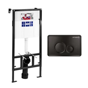 Изображение товара Инсталляция для унитаза Bettoserb Sava Fix Slim с клавишей черный матовый SET40006459