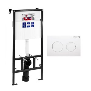 Изображение товара СЕТ Инсталляция Bettoserb Sava Fix Slim + Клавиша смыва Cool, белый глянец, SET40006466