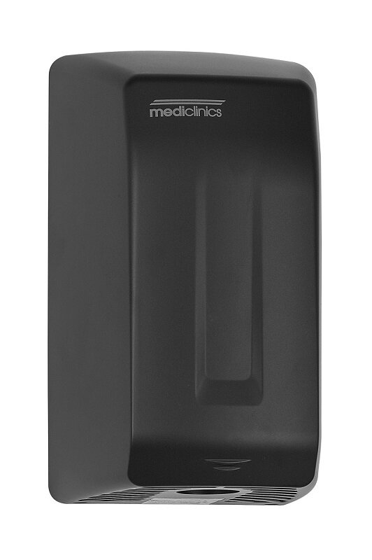 Изображение товара Сушилка для рук Mediclinics Smartflow M04AВ 1100 Вт, цвет черный матовый Изображение товара Сушилка для рук Mediclinics Smartflow M04AВ 1100 Вт, цвет черный матовый
