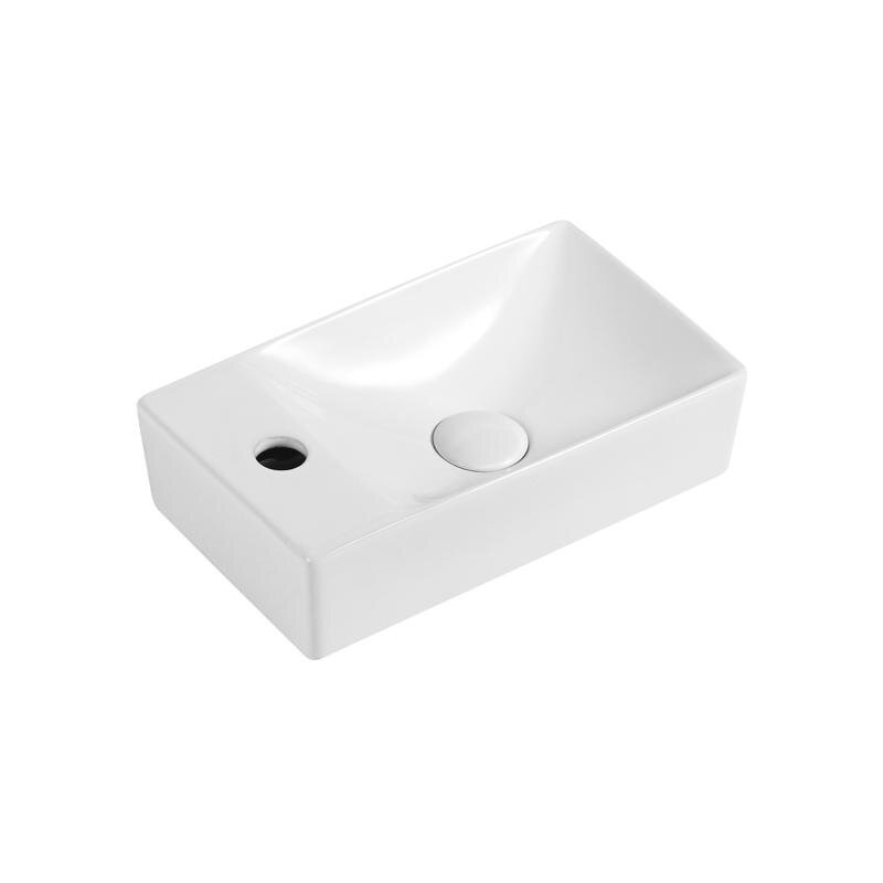 Изображение товара Подвесная раковина Orange 37,5 см, белая, угловая, фарфор, Германия Изображение товара Подвесная раковина Orange 37,5 см, белая, угловая, фарфор, Германия