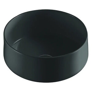 Изображение товара Раковина накладная Orange 34,5 см, фарфор, черный матовый, B07-345B