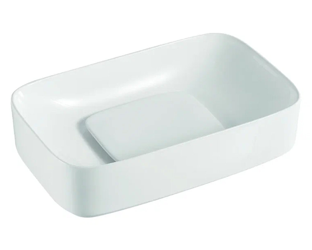 Изображение товара Накладная раковина Orange 60 см из фарфора, белый глянец, Германия