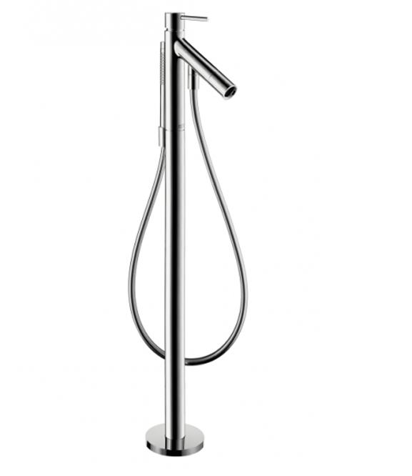 Изображение товара Смеситель для ванны и душа Axor Starck 10456000 с душевым гарнитуром хром