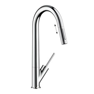 Изображение товара Смеситель для кухонной мойки Axor Starck с вытяжным изливом хром